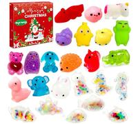 Lubibi Calendario Dell'Avvento 2025, Contiene 24 Regali, Peluche, Calendario Conto Alla Rovescia di Natale, Riempimento Calzini, Regali a Sorpresa di Compleanno Natalizi per Bambini e Bambine