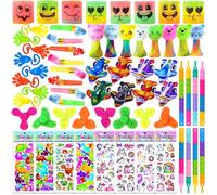Lubibi Giocattoli gadget compleanno bambina,regalini fine festa compleanno bambini,Pinata Assortiti Regalo Bambini,pignatta compleanno bambino,Adesivi Unicorno,Mini Smiley Spring,Premi di Carnevale