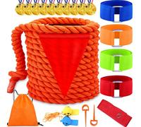 Lubibi Gioco di Corda per Tiro alla Fune, 6M, Kit di Giochi all'aperto per Bambini e Adulti, Tug of War, Medaglie per Giochi di Compleanno e Feste