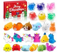 Lubibi Mochi Squishy Calendario Dell'Avvento 2025, 24 Mochi Squishy Mini Kawaii, 24 Giorni Calendario Del Conto Alla Rovescia Di Natale, Regali Di Natale a Sorpresa Per Bambini e Bambine