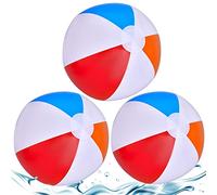 Lubibi Palloni da Spiaggia Gonfiabili,3 Pezzi Palla Gonfiabile Mare per Feste in Piscina,Giocattoli da Bagno Palloni per Bambini Giocattoli per Feste All'Aperto in Piscina in Spiaggia Estiva
