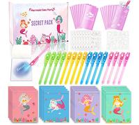 Lubibi Penna Invisibile segreta e Taccuino,16 Sirena Gadget per Bambini, Bomboniere Regalini Fine Festa Compleanno,Giocattoli Pignatta, ragazzo