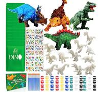 Lubibi Pittura di Dinosauri Giocattolo Gadget Bambini,16 Pack DIY Art Craft, Regalini Fine Festa Compleanno,kit Creativo