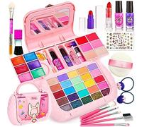 Lubibi Set di Trucchi per Bambini e Bambine,Set Trucco Lavabile per Bambini,Trucchi Bambina Anallergici,per Giocattoli, Halloween, Giochi,Regalo di Compleanno per Ragazze 4, 5, 6, 7, 8, 9, 10 anni