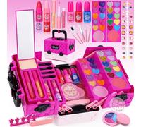 Lubibi Trucchi Bambina Set,valigetta trucchi bambina,Lavabile Trousse Trucchi Bambina e Bambine,Sicuro e Atossico Giocattolo di Ruolo,Regalo di Compleanno Natale per Ragazze 3,4,5,6,7,8,9,10 Anni