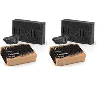 Lubiu® Charcoal Soap Bar 4 oz | Hand Soap, Black Soap, Natural Soap, Handmade Soap, Body Soap, Bar Soap, Organic Soap, Vegan Soap, Acne Soap, Facial Wash, Acne Face Wash, Acne Body Wash, Hand Wash