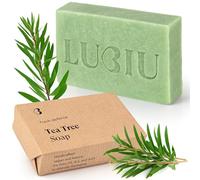 lubiu Sapone al Tea Tree Oil - 100g Sapone Naturale Artigianale - Viso Pelle Grassa & Acne - Detergente Viso Acne