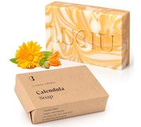 lubiu Sapone Naturale Artigianale alla Calendula - 100g Delicato Saponetta Mani Corpo e Viso & Sapone Bambini Biologico - Saponette Profumate Regalo