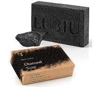 lubiu Sapone Solido al Carbone Attivo - 100g Sapone Nero come Viso Pelle Grassa e Acne - Black Soap - Saponette Naturali