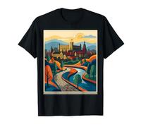 Lublino Polonia Castello Storico Vintage Retro Viaggio Maglietta