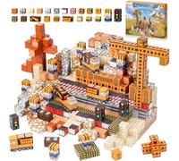 Lubolee Costruzioni Magnetiche per Bambini, 150 Pezzi Giochi Cubi Magnetici Giochi Bambini 3-12 Anni, Blocchi Magnetici Regalo Natale Bambina & Bambino- Montessori Magnetic Building Blocks