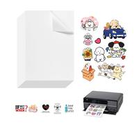LUBOXIN 30 Fogli Carta Adesiva A4 per Stampante, Vinile Stampabile Adesivo, Fogli Adesivi a4 Stampabili Bianco Opaco per Stampanti a Getto d'inchiostro e Stampanti Laser(297 x 210 mm)