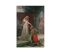 LUBOYANG Edmund Blair Leighton Poster Accolade Art Poster, stampa su tela, decorazione artistica da parete, senza cornice, 30 x 45 cm