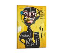 LUBOYANG Poster su tela di Jean Michel Basquiat Cabeza, stampa artistica da parete, decorazione artistica da parete, con cornice, 40 x 60 cm