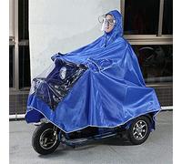 LUbrel Cycling Raincoat Electric Bike Raincoat,Waterproof Large Rain Cape Coat Mobility Scooter Motorcycle Raincoat Rain Cover Full Protection with Visor