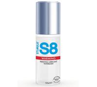 LUBRIFICANTE ALL'ACQUA STIMUL S8 EFFETTO CALDO 125 ML COMPATIBILE PRESERVATI...