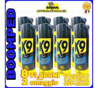LUBRIFICANTE BARDAHL K9 CATENA MOTO OFF-ROAD CROSS TRIAL SPRAY 8x400ml 08BD24