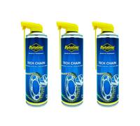 Lubrificante Catena PUTOLINE TECH CHAIN SPRAY cera ceramic wax 3x500ml 03PT09