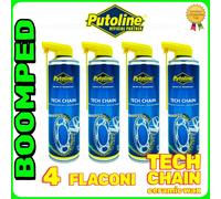 Lubrificante Catena PUTOLINE TECH CHAIN SPRAY cera ceramic wax 4x500ml 04PT09