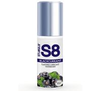 LUBRIFICANTE EDIBILE BASE ACQUA STIMUL S8 GUSTO RIBES NERO 125 ML COMPATIBILE PR