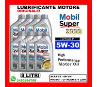 LUBRIFICANTE MOBIL SUPER 3000 FORMULA P 5W30 MOTORI BENZINA E DIESEL DA 8LT