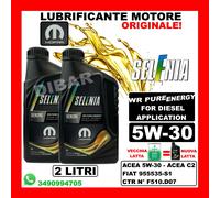 LUBRIFICANTE MOPAR SELENIA WR PURE ENERGY 5W30 ACEA C2 CTR N°F510.D07 DA 2 LITRI