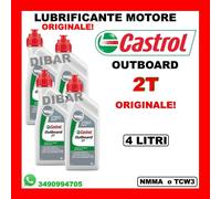 LUBRIFICANTE MOTORE NAUTICO CASTROL OUTBOARD 2 TEMPI NMMA-TC-W3 DA 4 LITRI