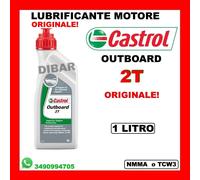LUBRIFICANTE MOTORE NAUTICO CASTROL OUTBOARD 2T NMMA-TC-W3 DA 1 LITRO ORIGINALE