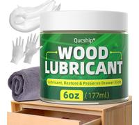 Lubrificante per legno e cera per legno, 170 g, lubrificante per cerniere scorrevoli per cassetti e porte, per ripristinare e mantenere lo scivolo in legno, pasta per legno, allentare i cassetti