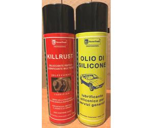 Lubrificante tipo svitol/405WD da 500ml + Lubrificante Olio di silicone da 500ml