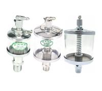 Lubrificatore A Goccia Con Coppa In Vetro, Filettatura Maschio M6-M16 E Capacità Da 16 Ml A 600 Ml, 1 Pezzo, In Ferro Cromato for Una Manutenzione Durevole Delle Macchine Utensili(M16x1.5-200ML)