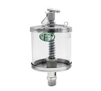 Lubrificatore a goccia Oliatore Capacità 16-400ML, Coppa deIl'olio con valvola a spillo trasparente, Oliatore in vetro organico for parte della macchina(25mlxM14x1.5)