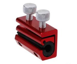 Lubrificatore in alluminio non deformabile per i percorsi dei fili della moto, per consentire una lubrificazione a copertura completa in spazi ristretti (rosso)