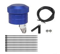 Lubrificatore per catena di moto, sistema di lubrificazione per tutte le moto a catena, in lega di alluminio, accessorio di ricambio diretto per trasmissione (blu)