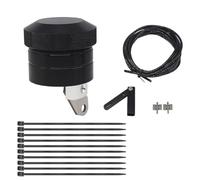 Lubrificatore per catene per motociclette e di lubrificazione per moto Accessori per la modifica del controllo manuale, robusta struttura in lega di alluminio per la manutenzione (Nera)