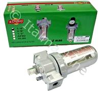 LUBRIFICATORE PNEUMATICO PER ARIA COMPRESSA TAZZA ASTURO AL80 1/4" REGOLABILE