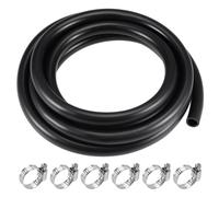 Lubrificazione Olio Tubo 12mm ID 16mm OD 10 piedi Gomma Acqua Tubo,6 Morsetti