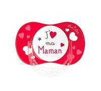 Luc Et Lea - Ciuccio anatomico in silicone per 6 mesi e Plus J'aime Ma Maman Mon Papa Luc Et Lea - J'aime Ma Maman