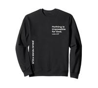 Luca 1:37, Nulla è Impossibile per Dio, Speranza, Cristiano Felpa