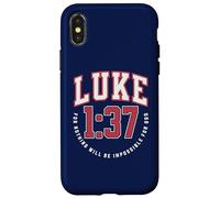 Luca 1:37 Perché nulla sarà impossibile per Dio cattolico Custodia per iPhone X/XS