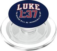 Luca 1:37 Perché nulla sarà impossibile per Dio cattolico PopSockets PopGrip per MagSafe