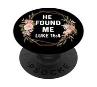 Luca 15:4 15 4 Dio Gesù religioso mi ha trovato PopSockets PopGrip Adesivo