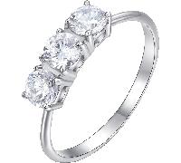 Luca Barra ANELLO DONNA IN ACCIAIO CON CRISTALLI BIANCHI TAGLIA 10