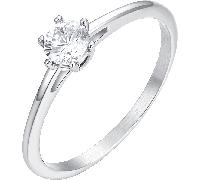 Luca Barra ANELLO DONNA IN ACCIAIO CON CRISTALLO BIANCO TAGLIA 20