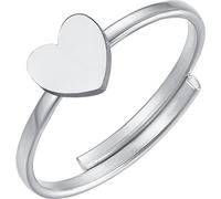 Luca Barra ANELLO DONNA IN ACCIAIO CON CUORE PIENO