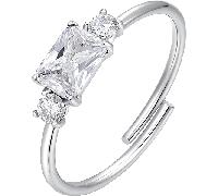 Luca Barra ANELLO DONNA IN ACCIAIO CON ZIRCONI BIANCHI