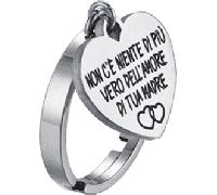 Luca Barra ANELLO DONNA IN ACCIAIO NON C'E' NIENTE DI PIù VERO DELL'AMORE DI TUA MADRE