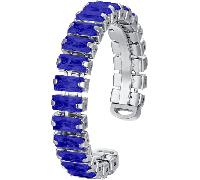 Luca Barra ANELLO DONNA IN ACCIAIO REGOLABILE CON CRISTALLI BLU