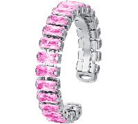 Luca Barra ANELLO DONNA IN ACCIAIO REGOLABILE CON CRISTALLI FUCSIA