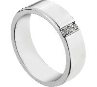 Luca Barra ANELLO UOMO IN ACCIAIO CON CRISTALLI BIANCHI, Argento / 19